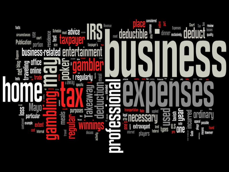 Today we review the extent a professional gambler may deduct business expenses and the rules governing some common types of business deductions. Today we review the extent a professional gambler may deduct business expenses and the rules governing some common types of business deductions.