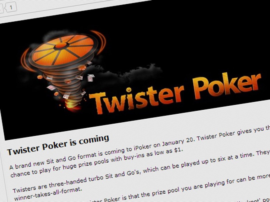 iPoker's Twister SNGs to Launch in France