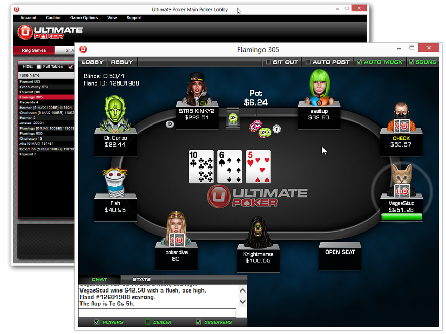 New Ultimate Poker Software, VIP Program Boosts Cash Game Traffic