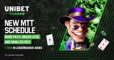 Unibet Poker Adds Phased Tournament Format, New MTT Schedule Goes Live