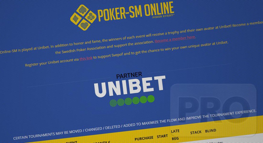Unibet Nets Three-Year Deal with Swedish Poker Association to Host Poker Championships Online
