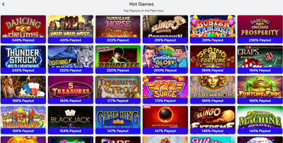 Screenshot of the hottest slot titles at BetRivers Casino, with payouts of up to 549% -- BetRivers Casino: Unleashing the Best Slot Games for Enthusiastic Players