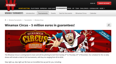 Winamax Cancels €1 Million Guaranteed Tournament Following Technical Glitch