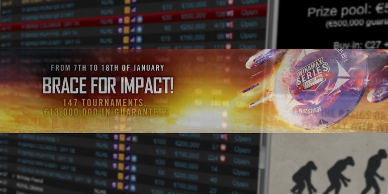 Starting this Sunday and running for 11 days, Winamax XX guarantees €13 million in tournaments over 147 events. Starting this Sunday and running for 11 days, Winamax XX guarantees €13 million in tournaments over 147 events.