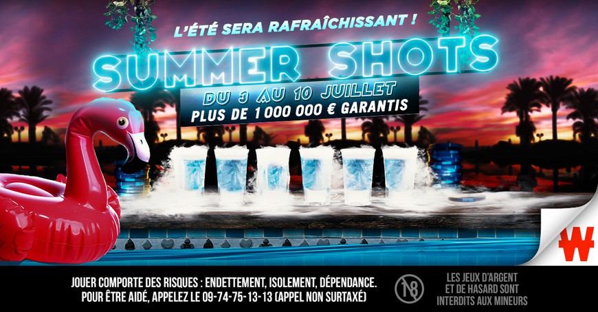 Winamax Summer Shots Series Returns with Nearly €1.2 Million GTD. The one-day, low-stakes tournament series returns to Winamax starting this weekend.