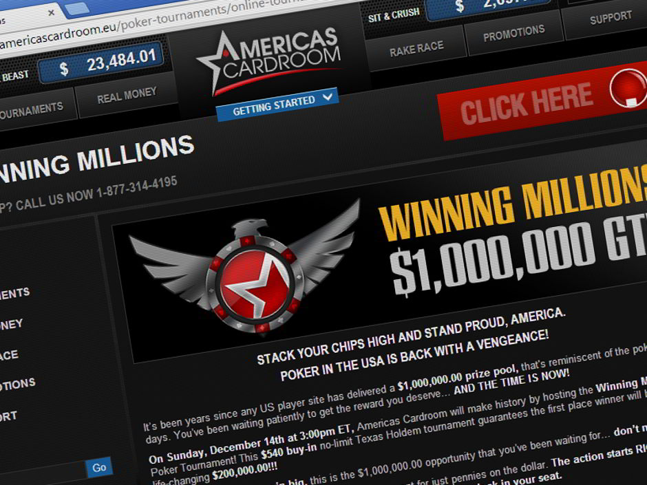 Americas Cardroom To Host 1 Million Guaranteed Winning