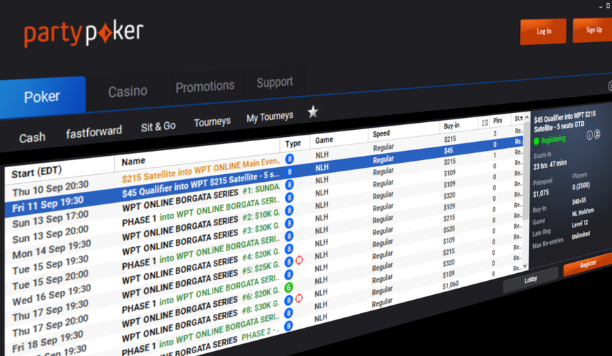 WPT and partypoker NJ Launching First-Ever WPT Online Borgata Series in New Jersey This Sunday