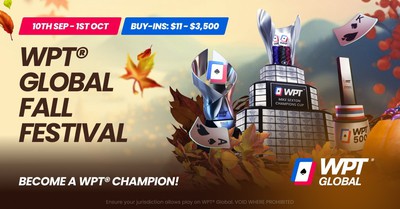 WPT Global Unveils $2 Million Guaranteed Fall Festival - Throughout the series, players have multiple opportunities to earn seats at the iconic WPT World Championship with a record-breaking $40 million prize pool. WPT Global Unveils $2 Million Guaranteed Fall Festival