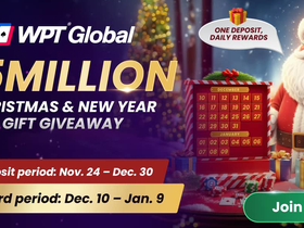 WPT Global Holiday Giveaway Around the Corner: $5M in Prizes up for Grabs