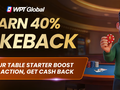 Start New High-Stakes Tables and Earn 40% Extra Rakeback at WPT Global