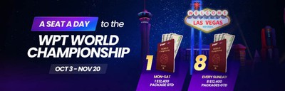 WPT Global Awarding One or More WPT World Championship Seat a Day