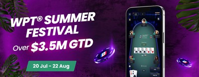 WPT Global Summer Festival's $1 Million GTD Main Running Daily Until August 22