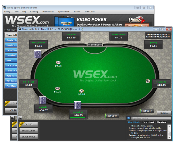 WSEX Closing Poker Room