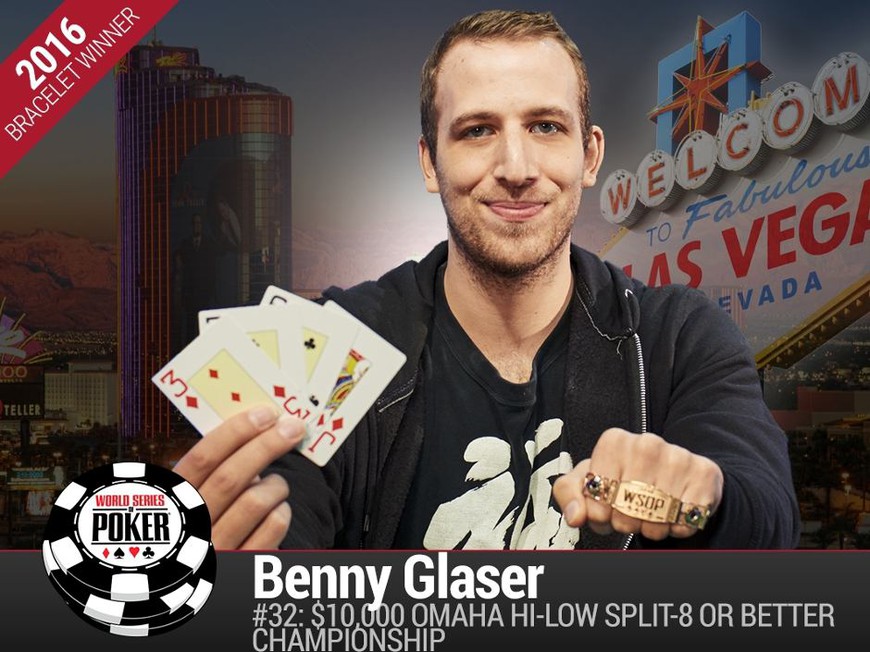 WSOP 2016: Benny Glaser From The UK Wins His Second Gold Bracelet of The Series