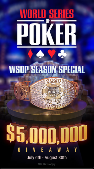 WSOP 2020 promotion on GGPoker