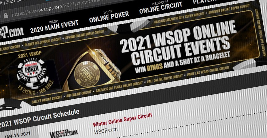 WSOP.com Lines Up Winter Online Championships and Planet Hollywood Circuit Online Series this February