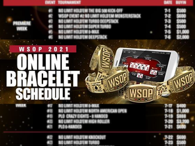 Breaking: WSOP Online 2021 Domestic Bracelet Series Full Schedule Revealed