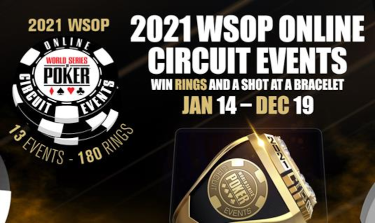 First of 13 2021 WSOP Online Circuit Series Kicks Off Today for New