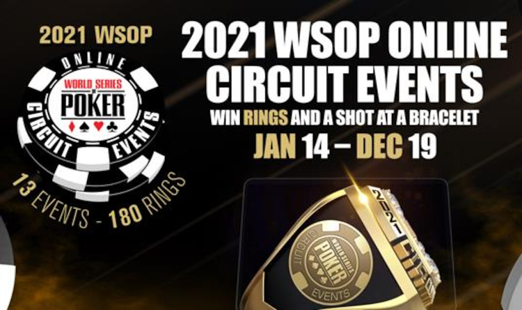 First of 13 2021 WSOP Online Circuit Series Kicks Off Today for New Jersey and Nevada Players