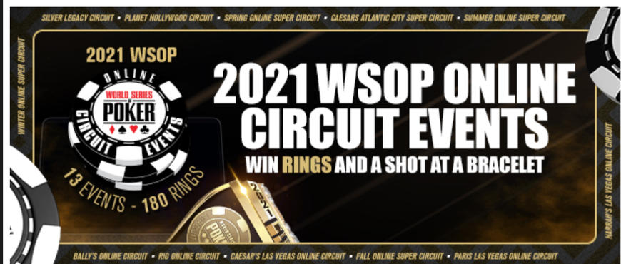 WSOP Reveals Online Super Circuit Series Schedule for 2021
