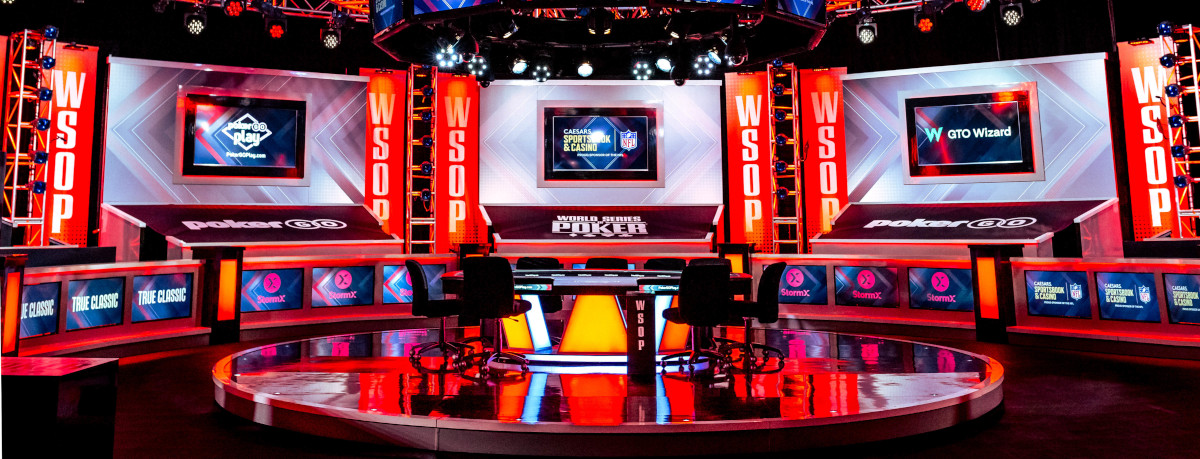 Depiction of potential WSOP 2024 main event stage