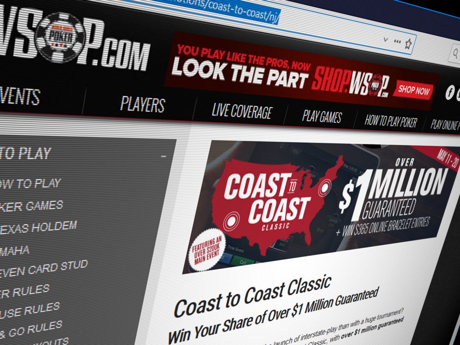 To mark the advent of the tri-state player pool between New Jersey, Nevada and Deleware, WSOP.com has unveiled a new online series called the Coast to Coast… To mark the advent of the tri-state player pool between New Jersey, Nevada and Deleware, WSOP.com has unveiled a new online series called the Coast to Coast…