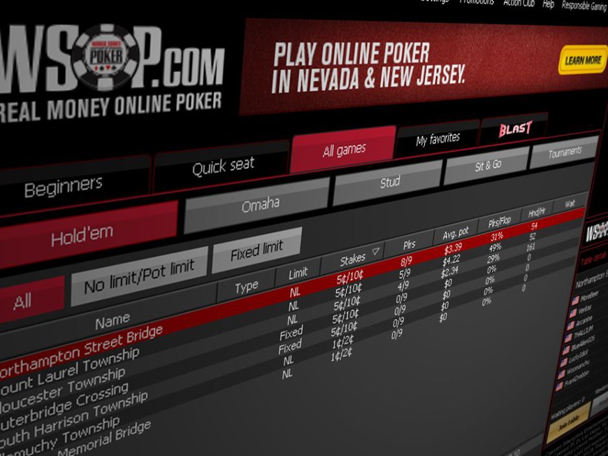 WSOP Makes History With First ThreeState Online Poker Player Pool in
