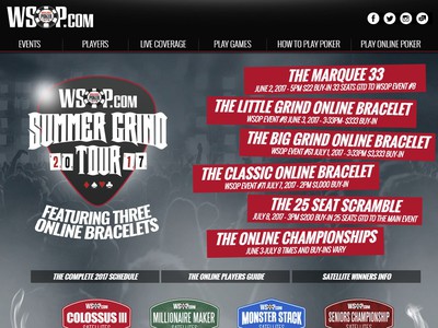 Largest Ever Championships to Cap Off WSOP's Bumper Summer Grind Tour