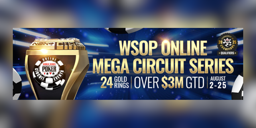 WSOP Online Offers Special Online Poker Bonus in New Jersey and Other States This August!