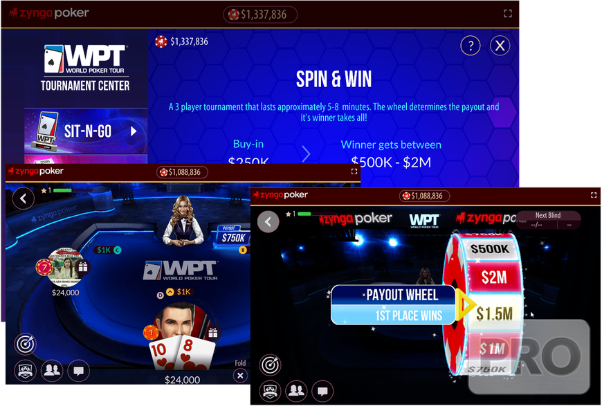 Zynga Launches Lottery Sit and Go Game Spin & Win