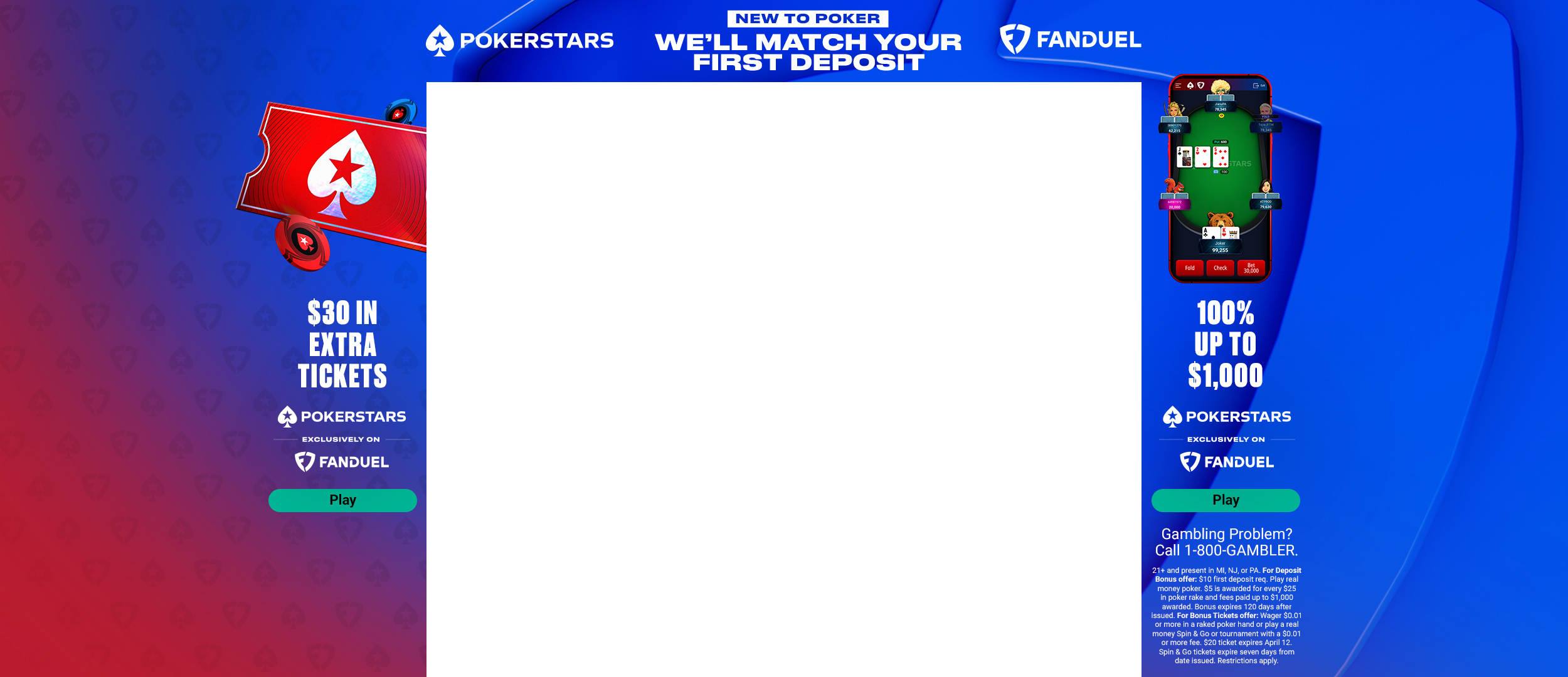 PokerStars Exclusively on FanDuel