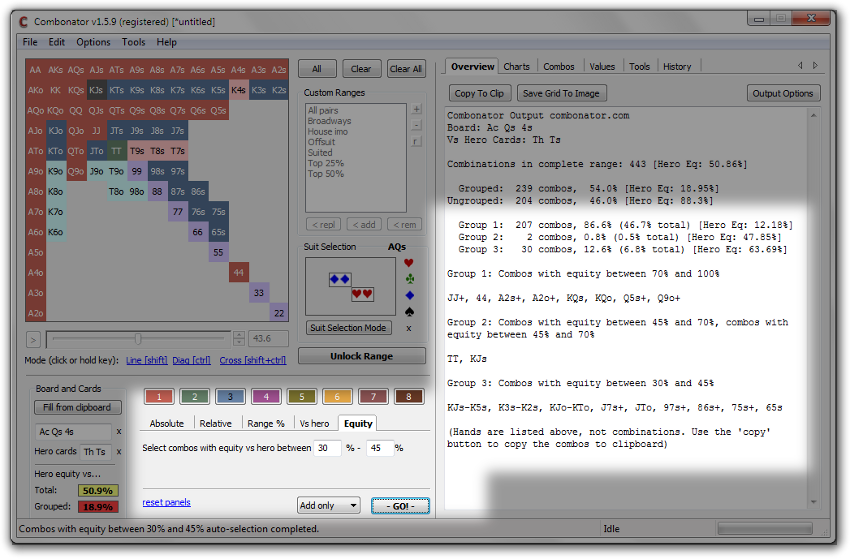 Equity-based auto-select